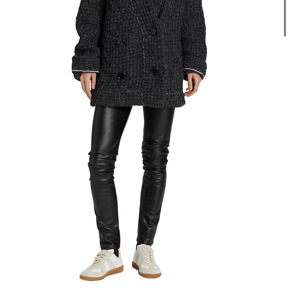 MM6 faux leather leggings (size 42)
